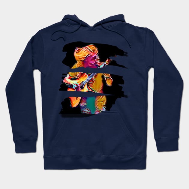 Guitar in motion (split image musician) Hoodie by PersianFMts